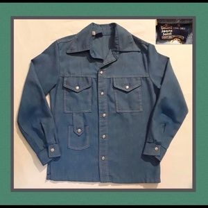 Vintage Sears Jeans Joint Jean Button Up.